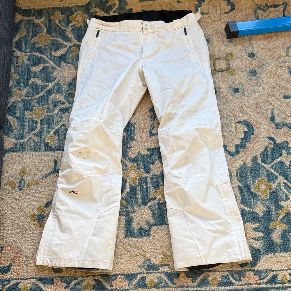 KJUS men’s White Ski Pants XL